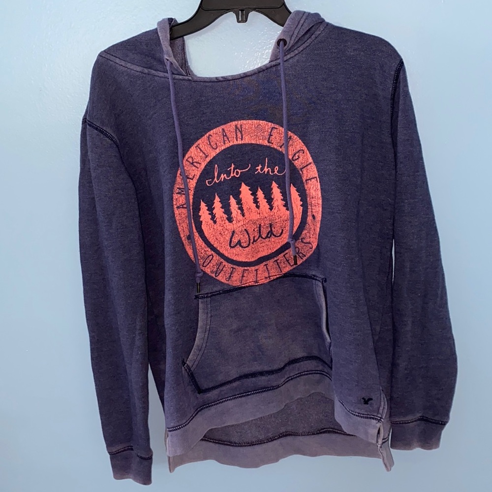 Small Navy Hoodie from American Eagle